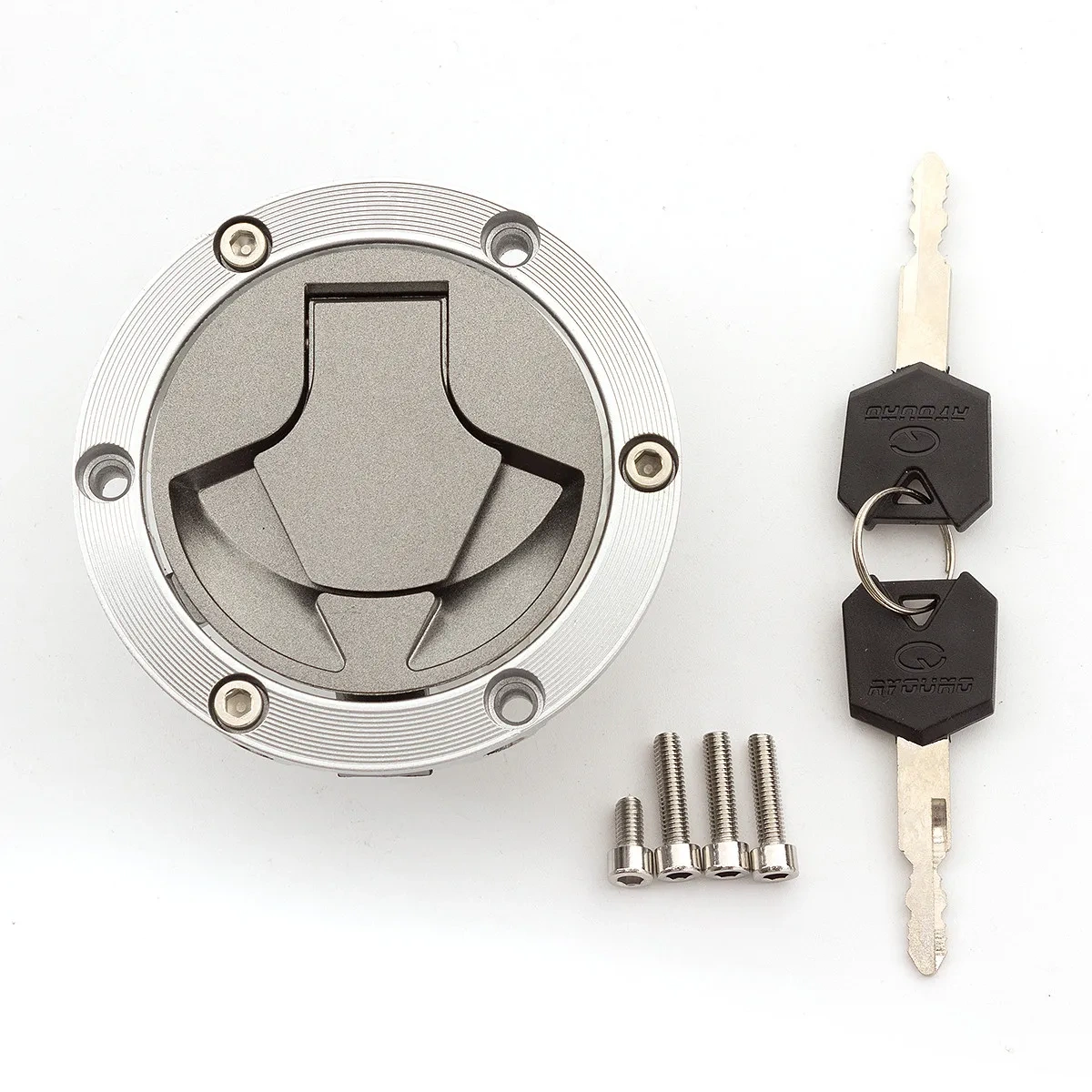 For Kawasaki Z250SL EX250 Ninja 250R EX300 Ninja 300 ER250 ER300 Z250 Z300 CNC Motorcycle Fuel Gas Cap Cover Tank Lock Set