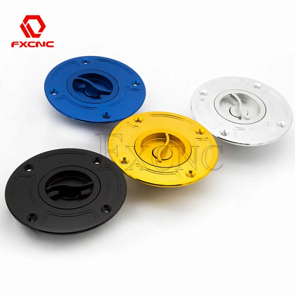 For Suzuki GSX600 GSX750 GSX 400 1100 1200 1400 RF400/600/900 SV650 GSF1200 GSF600 Bandit CNC Fuel Tank Cover Gas Cap Keyless