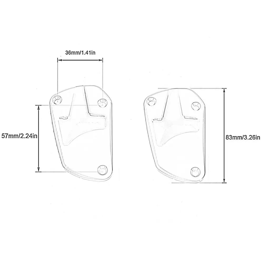 For Aprilia SRV 850 SRV850 2012-2016 / DORSODURO SHIVER 900 2017-2020 CNC Front Master Cylinder Reservoir Brake Cap Cover