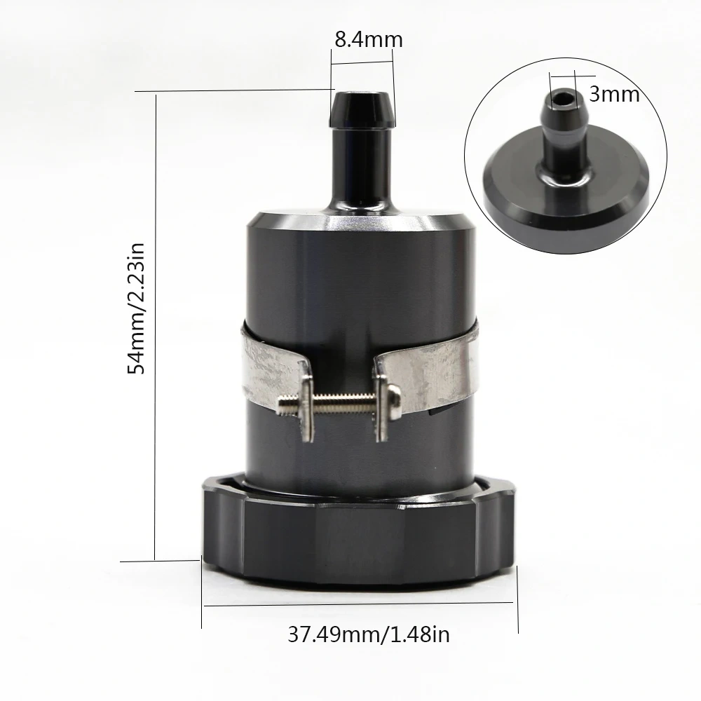 For Ducati MULTISTRADA 1200/1260/S/GT STREETFIGHTER 848 Panigale CNC Master Cylinder Brake Rear Fluid Reservoir Tank Oil Cup