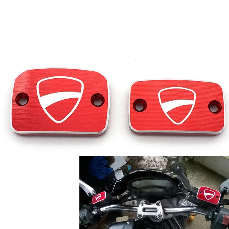 For Ducati Monster 695 696 S2R 800 795 796 759 Motorcycle Accessories Brake Fluid Reservoir Cap Cylinder Pump Cover