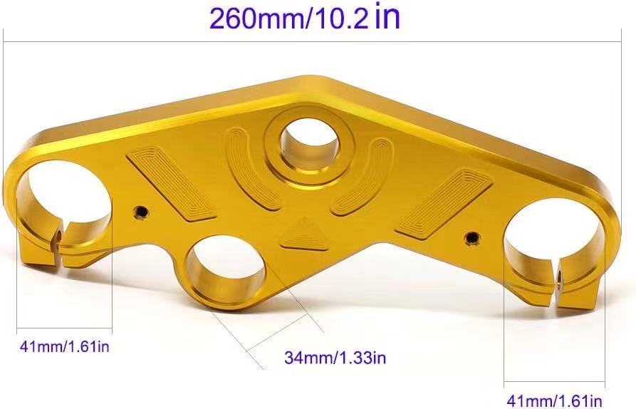 For Yamaha YZF R25 R3 YZFR3 YZF-R3 2014 2015 2016 2017 2018 CNC Aluminum Motorcycle Lowering Triple Tree Front Upper Top Clamp