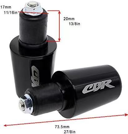 Logo"CBR" Handlebar End For Honda CBR 500 954 600 919 929 1000 RR F4I  CNC Motorcycles Steering Counterweight Fists Hand Grips Bar Ends Slider