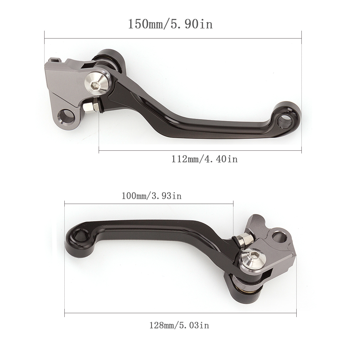 Short Adjustable Brake&Clutch Lever -- For Kawasaki KX80/KX100 1994-1996