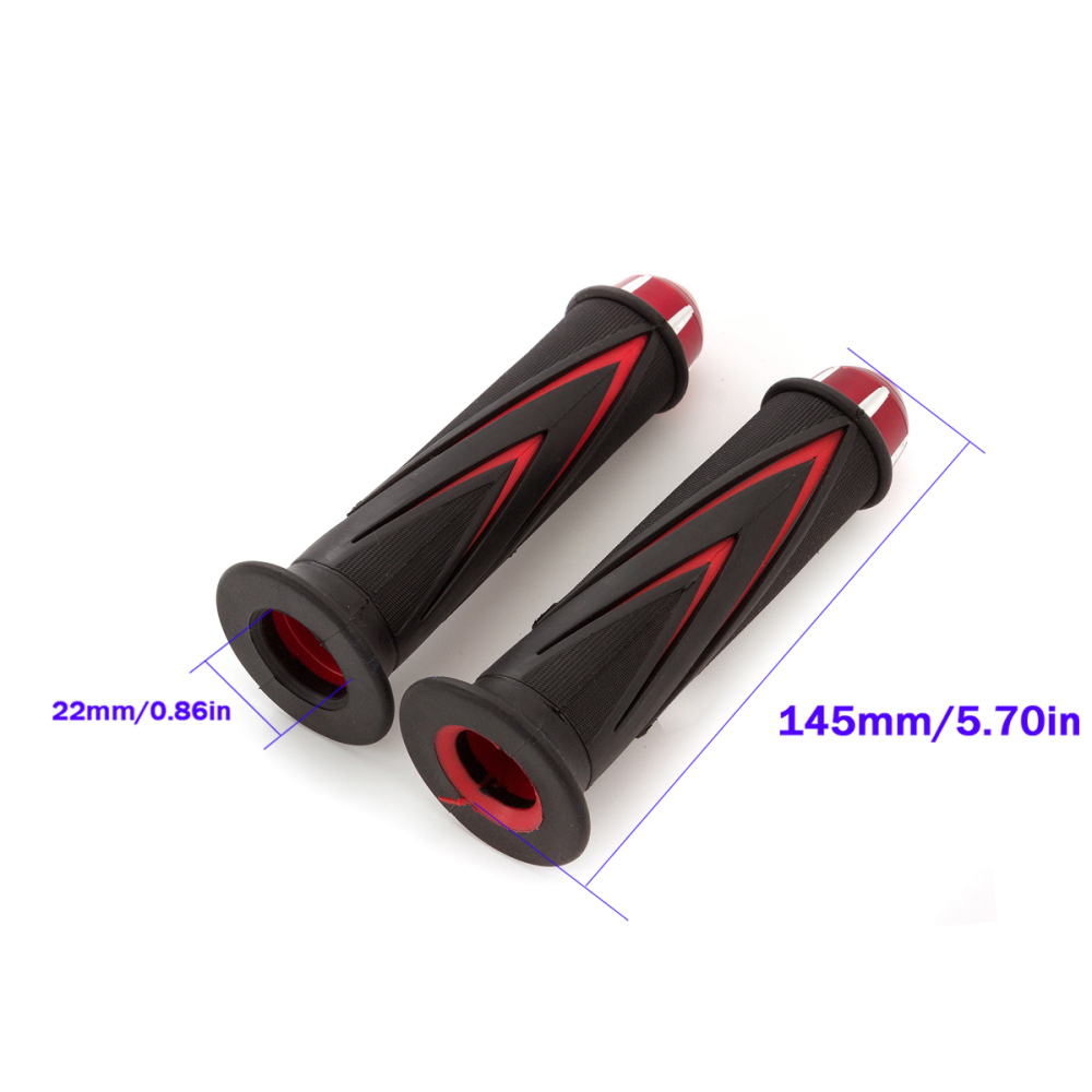 7/8'' Motorcycle Grips Hand Bar Grips Rubber Anti-Slip Mountain Motocross Handlebar for KTM Yamaha Kawasaki Universal Pit Bike
