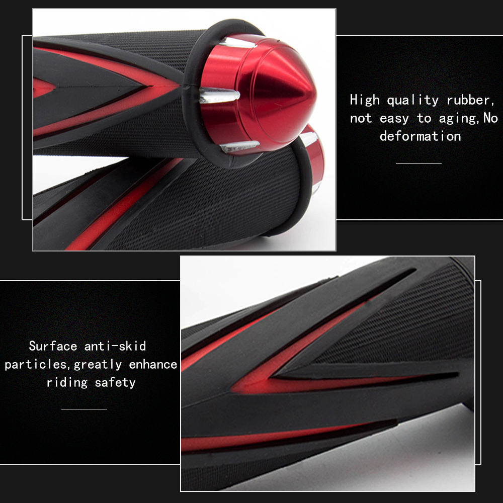7/8'' Motorcycle Grips Hand Bar Grips Rubber Anti-Slip Mountain Motocross Handlebar for KTM Yamaha Kawasaki Universal Pit Bike