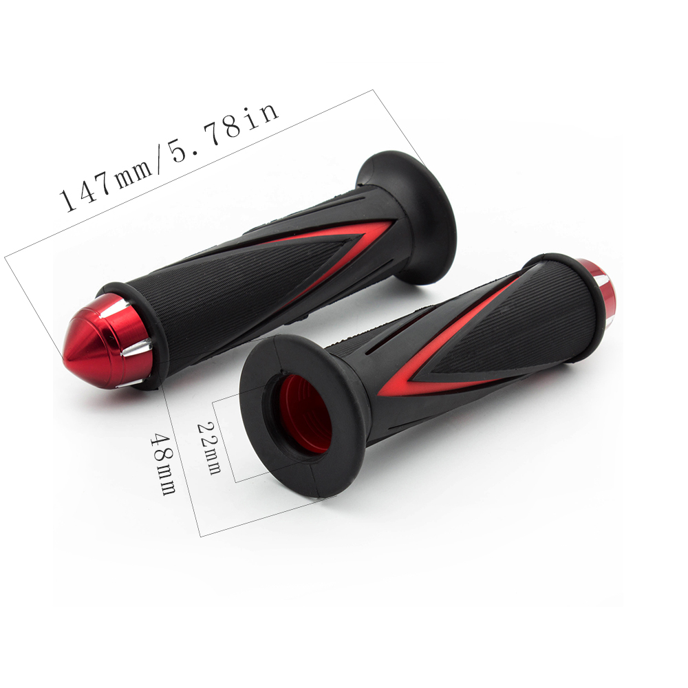 7/8'' Motorcycle Grips Hand Bar Grips Rubber Anti-Slip Mountain Motocross Handlebar for KTM Yamaha Kawasaki Universal Pit Bike