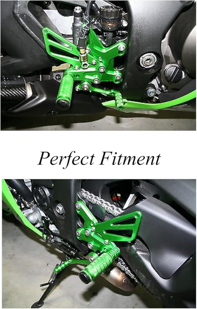 Adjustable Rearsets FOR KAWASAKI Ninja ZX10R ZX-10R ZX1000 2011-2020 CNC Motorcycle CNC Footrest Rear Set