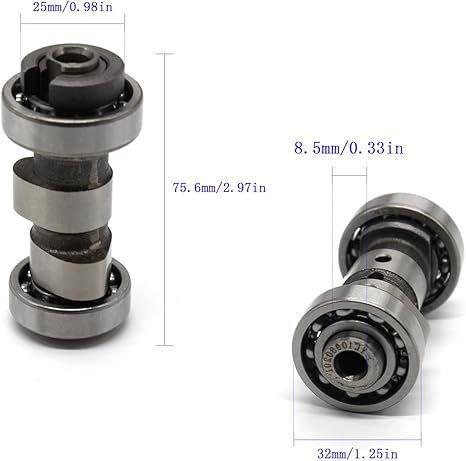 FXCNC Racing Iron Scooter Performance Racing Camshaft Compatible with YBR125 XTZ 125 Cam Titanium 1 Pcs