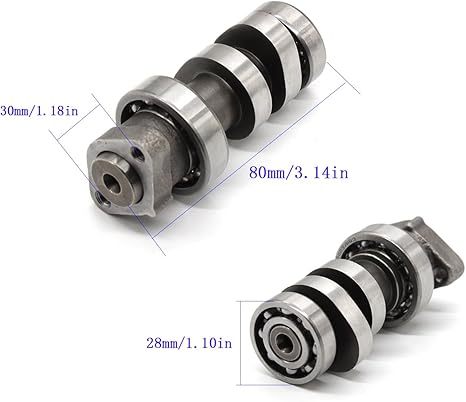 FXCNC Racing Iron Scooter Performance Racing Camshaft Compatible with CBF125 Cam Titanium 1 Pcs