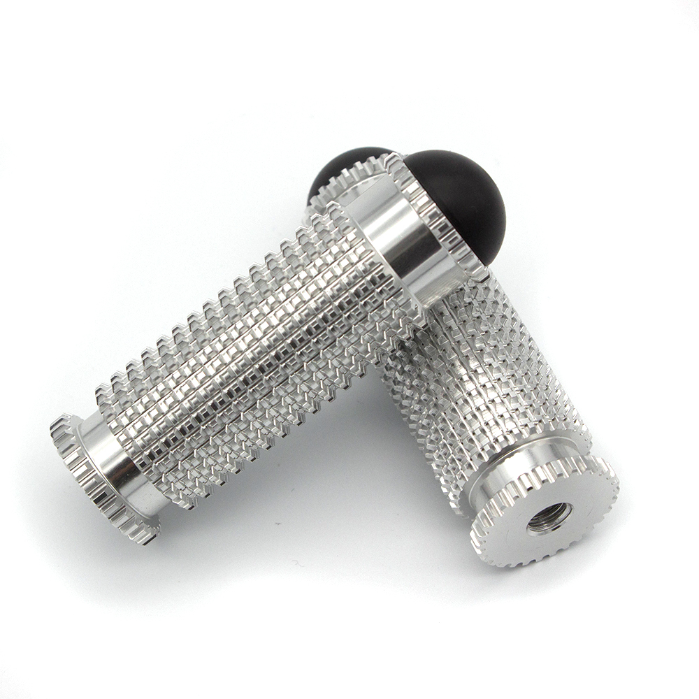 8mm Motorcycle Aluminum Rearsets Footrest Footpegs Foot pegs Pedal Universal silver only