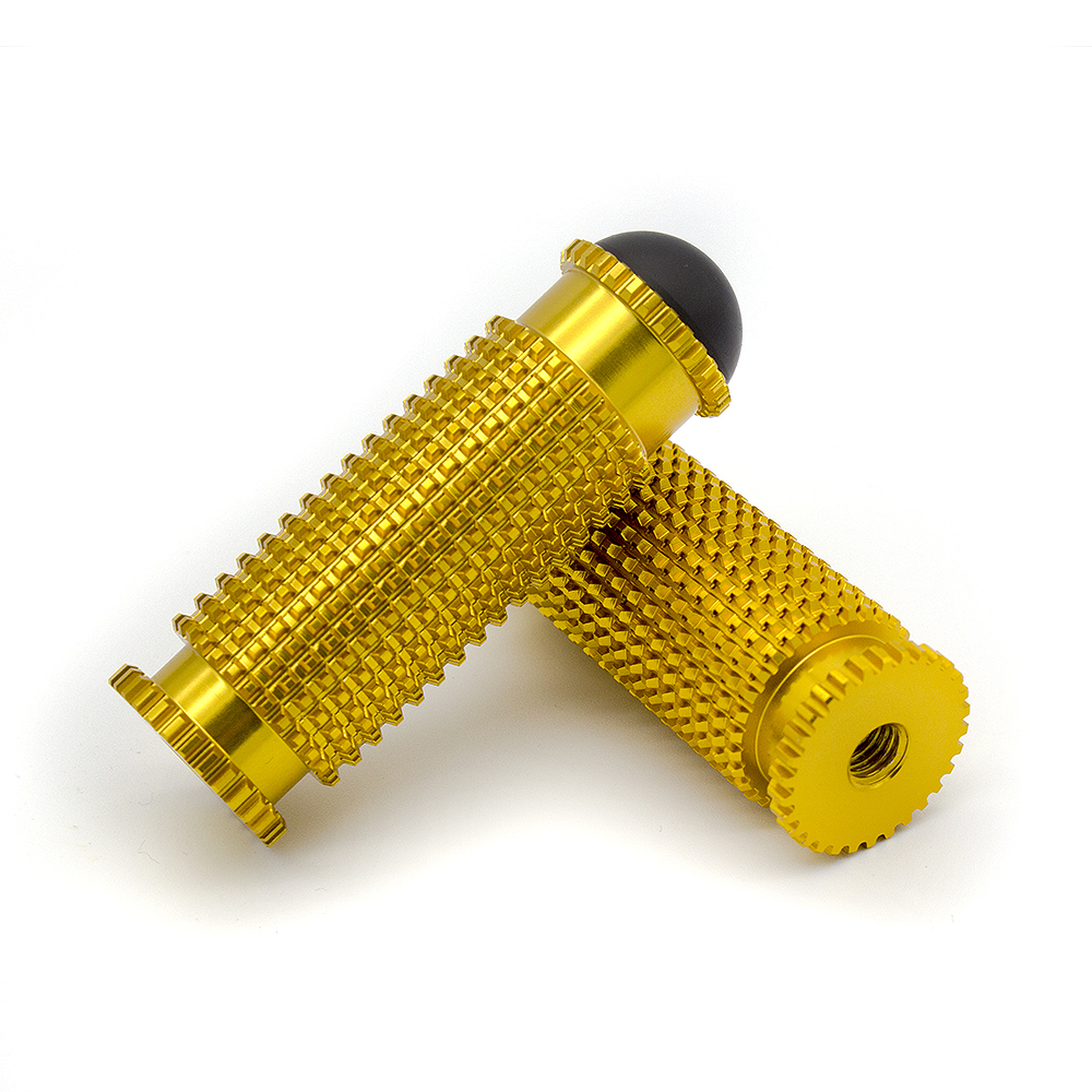8mm Motorcycle Aluminum Rearsets Footrest Footpegs Foot pegs Pedal Universal gold only