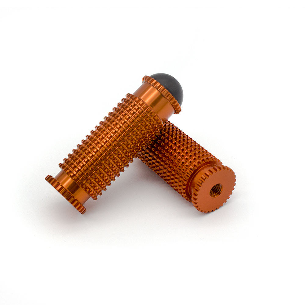 8mm Motorcycle Aluminum Rearsets Footrest Footpegs Foot pegs Pedal Universal orange only