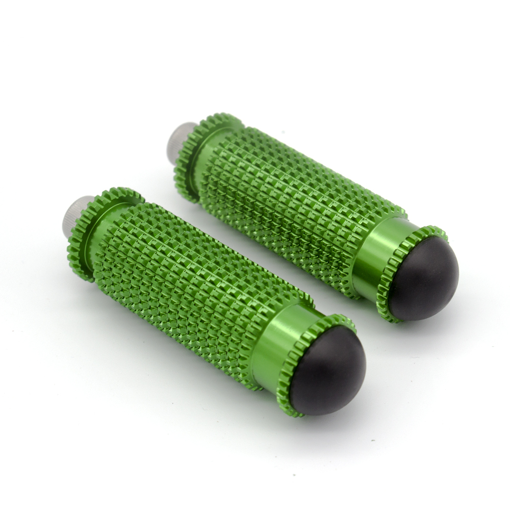 8mm Motorcycle Aluminum Rearsets Footrest Footpegs Foot pegs Pedal Universal green only