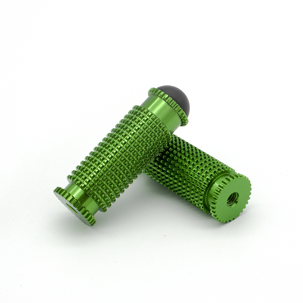 8mm Motorcycle Aluminum Rearsets Footrest Footpegs Foot pegs Pedal Universal green only