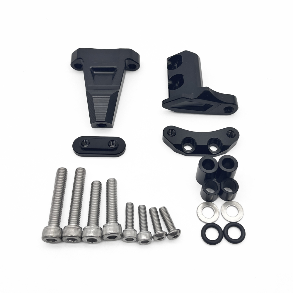 Aluminum Adjustable Motorcycle Carbon Steering Stabilizer Safely Control Damper Bracket Mounting Kit for CFMOTO CF450SR 2022 2023 2024