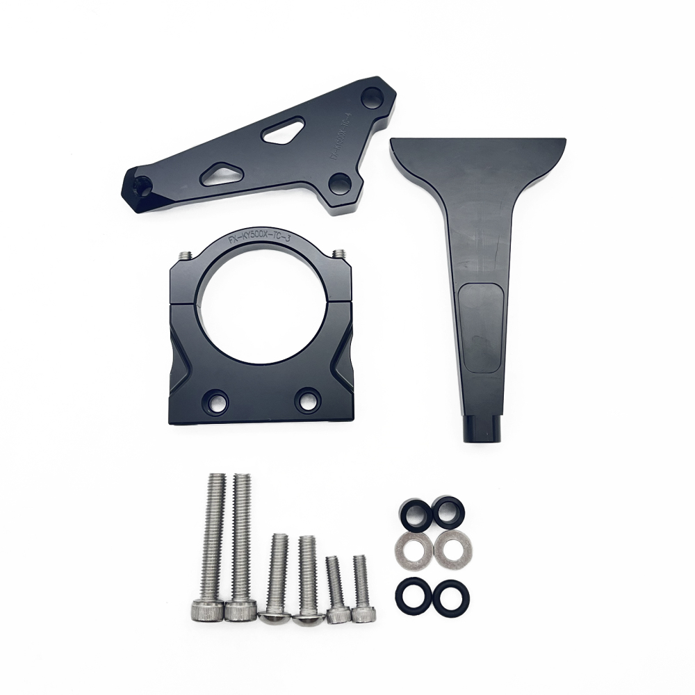 Aluminum Adjustable Motorcycle Carbon Steering Stabilizer Safely Control Damper Bracket Mounting Kit For Kevo Colove KY500X  KY400X KY500X 400X 500X