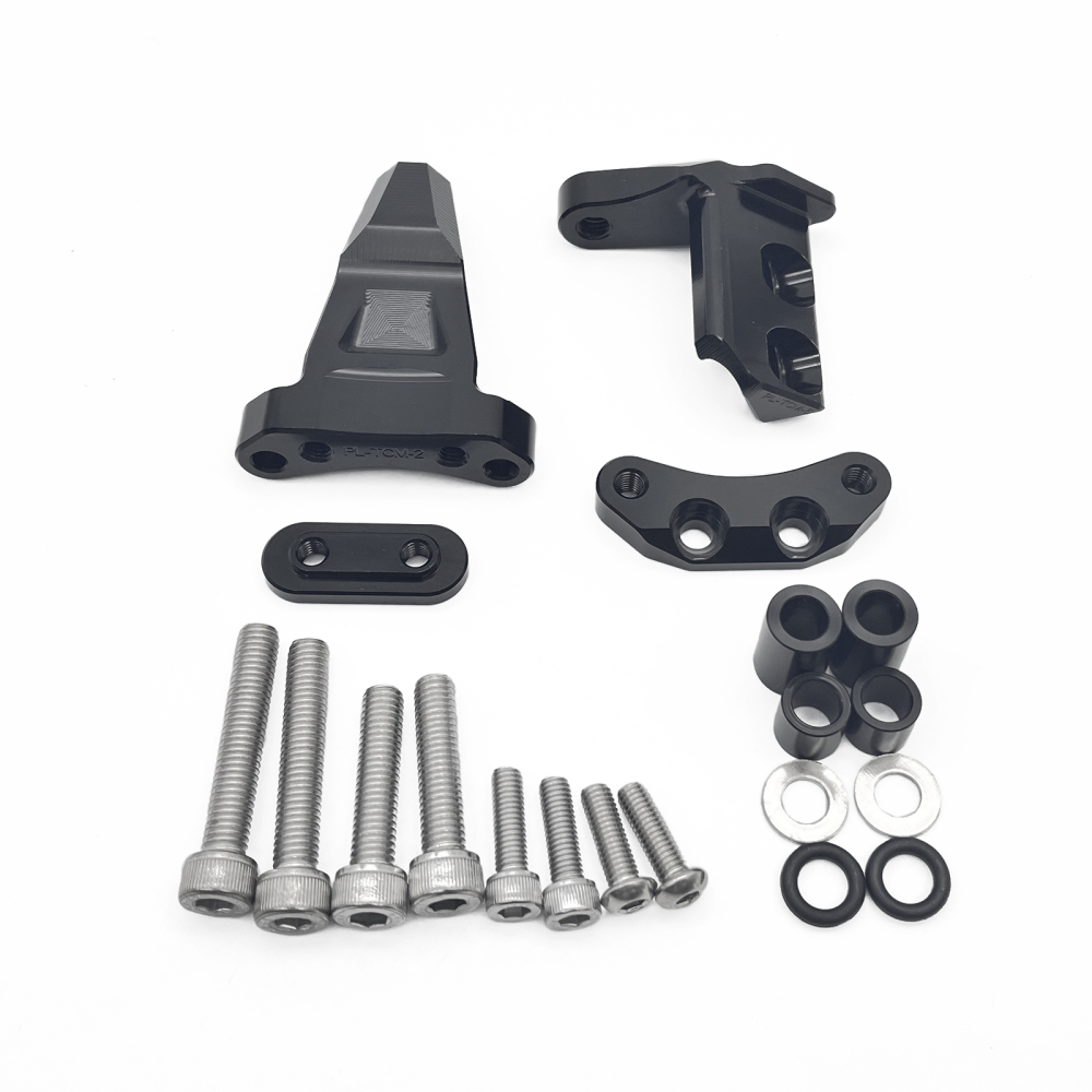 Aluminum Adjustable Motorcycle Carbon Steering Stabilizer Safely Control Damper Bracket Mounting Kit for CFMOTO CF450SR 2022 2023 2024