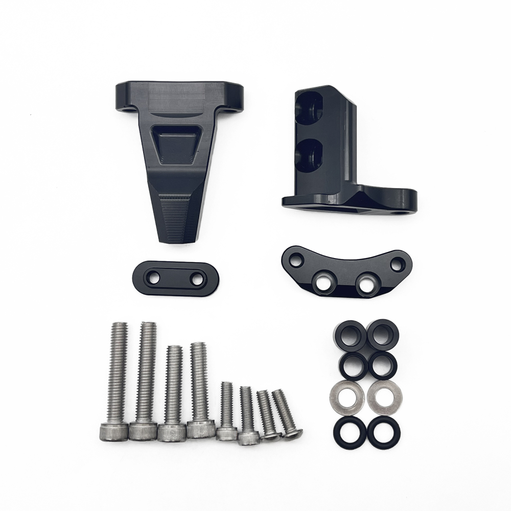 Aluminum Adjustable Motorcycle Carbon Steering Stabilizer Safely Control Damper Bracket Mounting Kit for CFMOTO CF450SR 2022 2023 2024