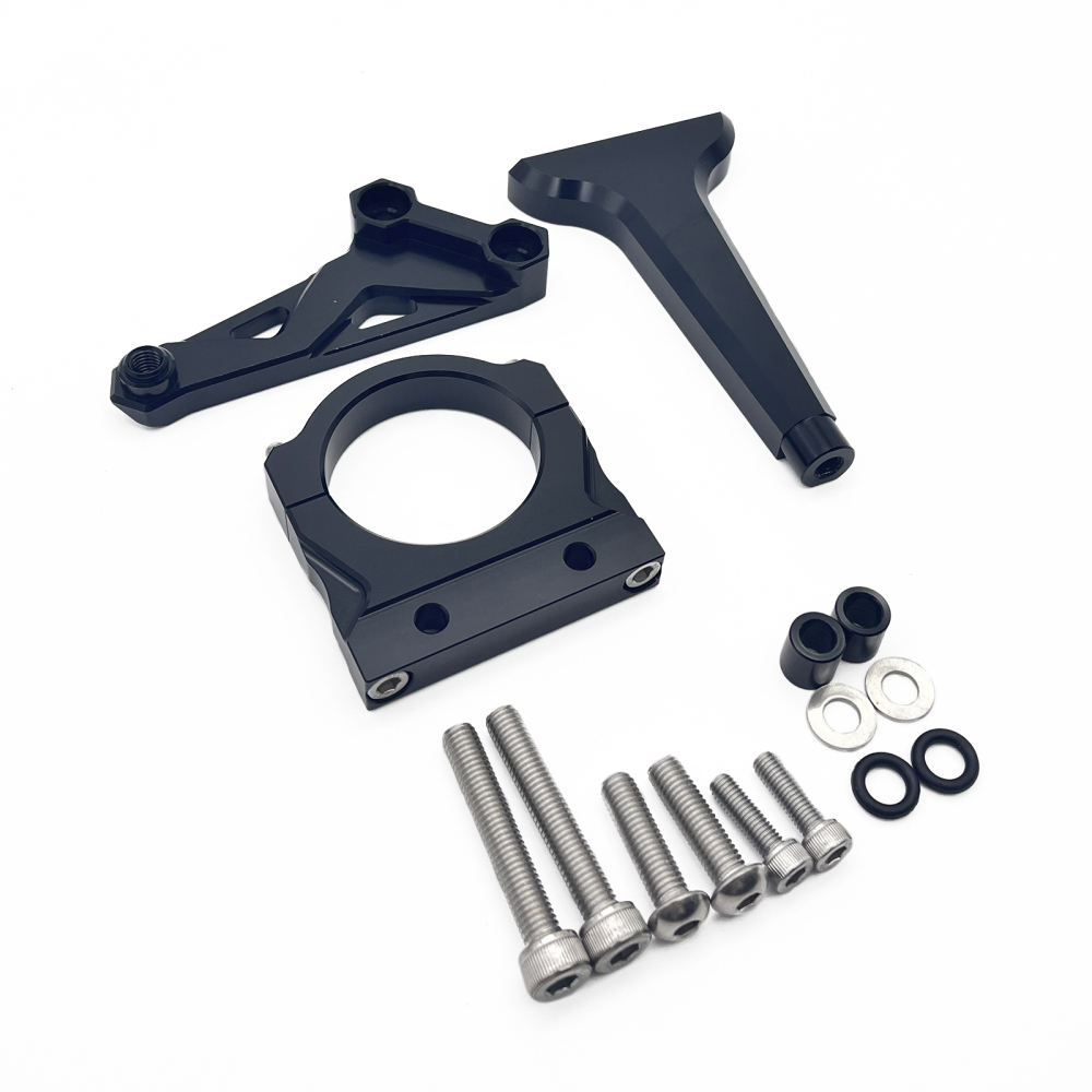 Aluminum Adjustable Motorcycle Carbon Steering Stabilizer Safely Control Damper Bracket Mounting Kit For Kevo Colove KY500X  KY400X KY500X 400X 500X