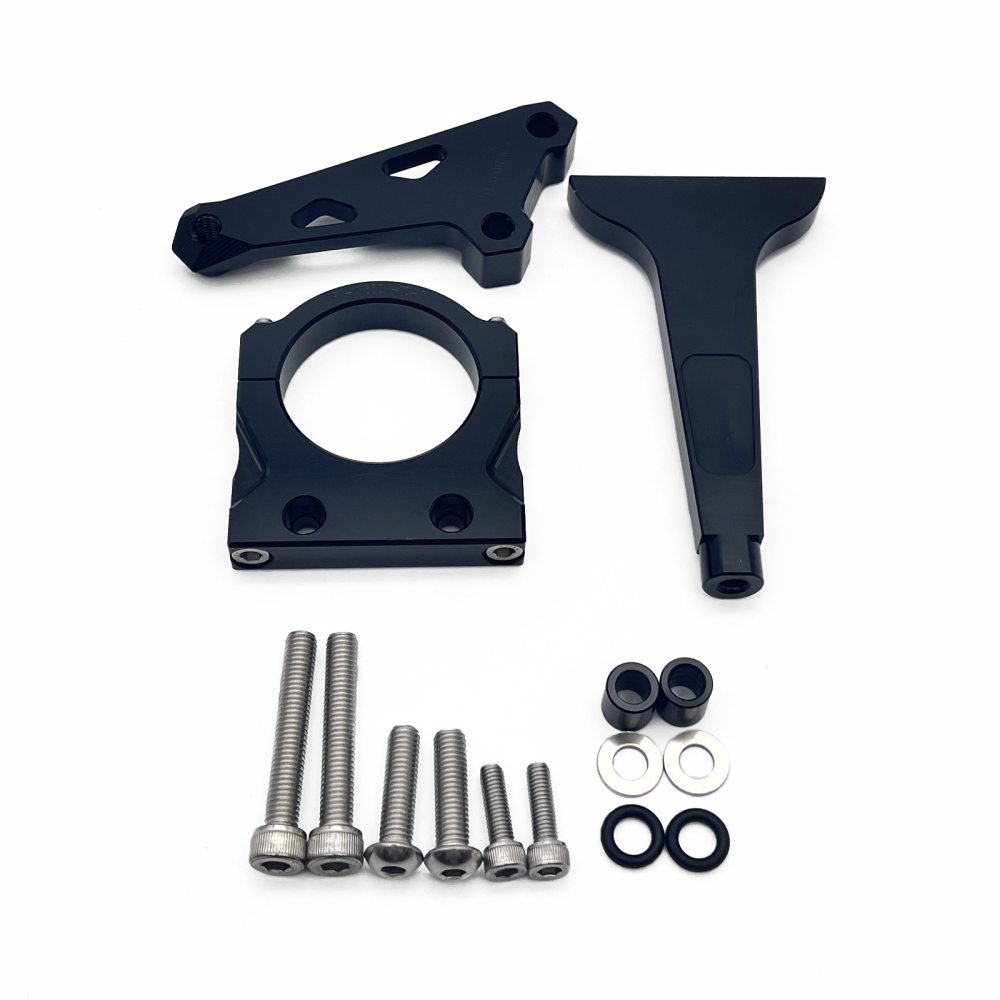 Aluminum Adjustable Motorcycle Carbon Steering Stabilizer Safely Control Damper Bracket Mounting Kit For Kevo Colove KY500X  KY400X KY500X 400X 500X