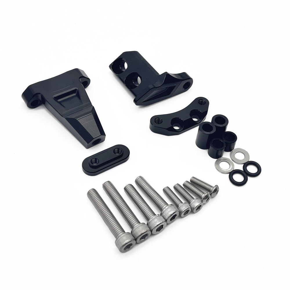 Aluminum Adjustable Motorcycle Carbon Steering Stabilizer Safely Control Damper Bracket Mounting Kit for CFMOTO CF450SR 2022 2023 2024