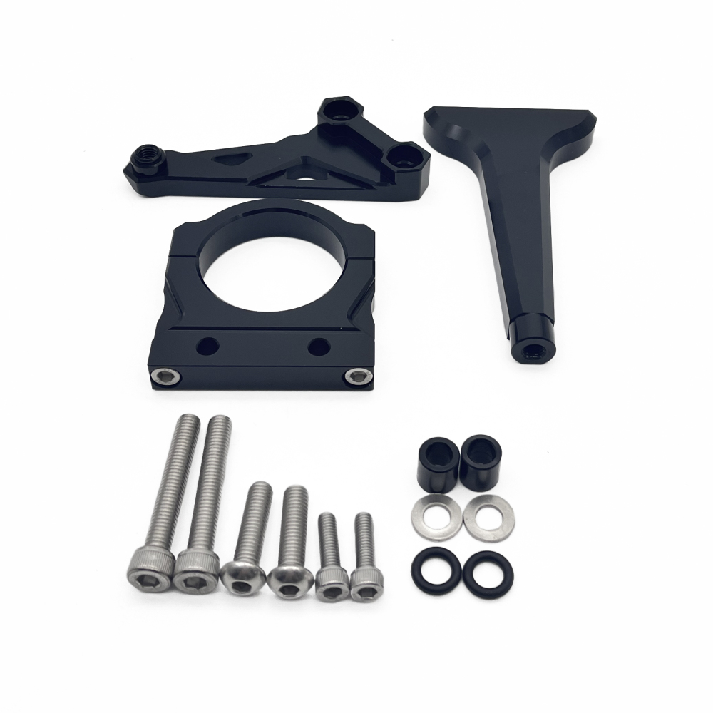 Aluminum Adjustable Motorcycle Carbon Steering Stabilizer Safely Control Damper Bracket Mounting Kit For Kevo Colove KY500X  KY400X KY500X 400X 500X