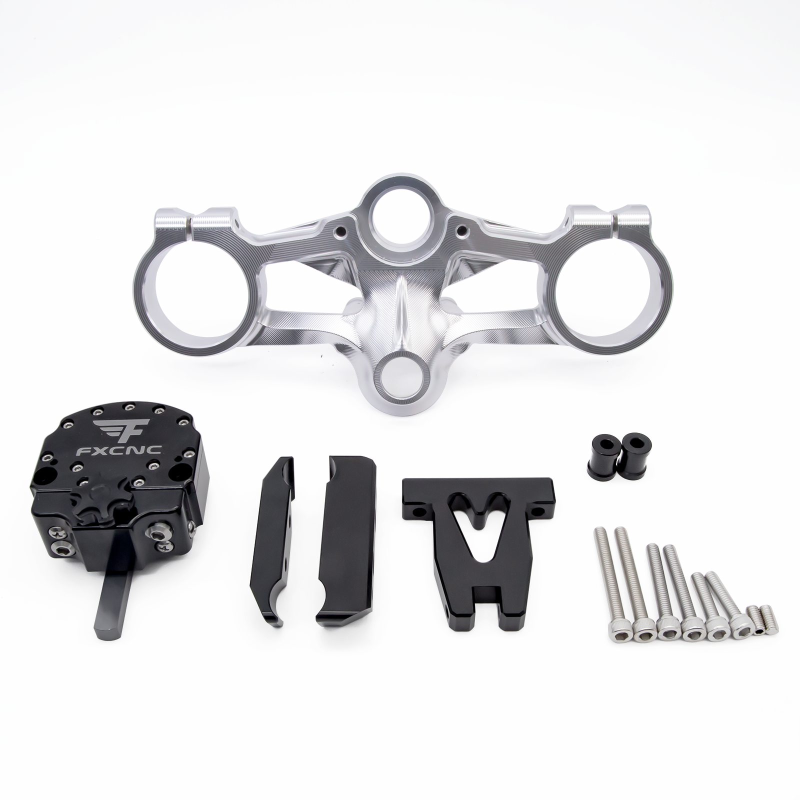 CNC Motorcycle Alu T6061 Steering damper Kits for KTM RC250 RC390 RC 250 390 All Years