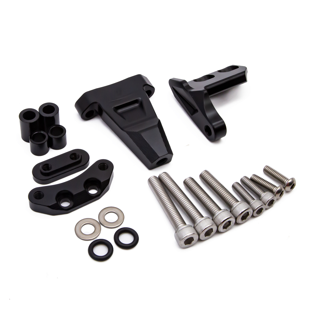 CNC MOTORCYCLE ALU T6061 STEERING DAMPER BRACKET MOUNT KITS FOR CFMOTO CF Moto 450SR CF450SR 2022 2023 2024