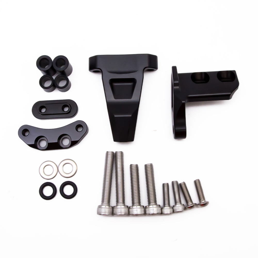 CNC MOTORCYCLE ALU T6061 STEERING DAMPER BRACKET MOUNT KITS FOR CFMOTO CF Moto 450SR CF450SR 2022 2023 2024