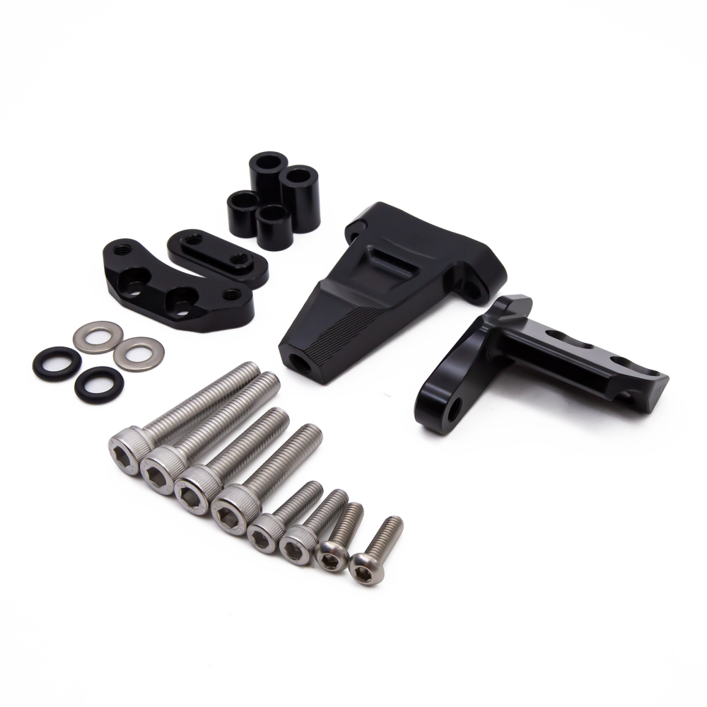 CNC MOTORCYCLE ALU T6061 STEERING DAMPER BRACKET MOUNT KITS FOR CFMOTO CF Moto 450SR CF450SR 2022 2023 2024