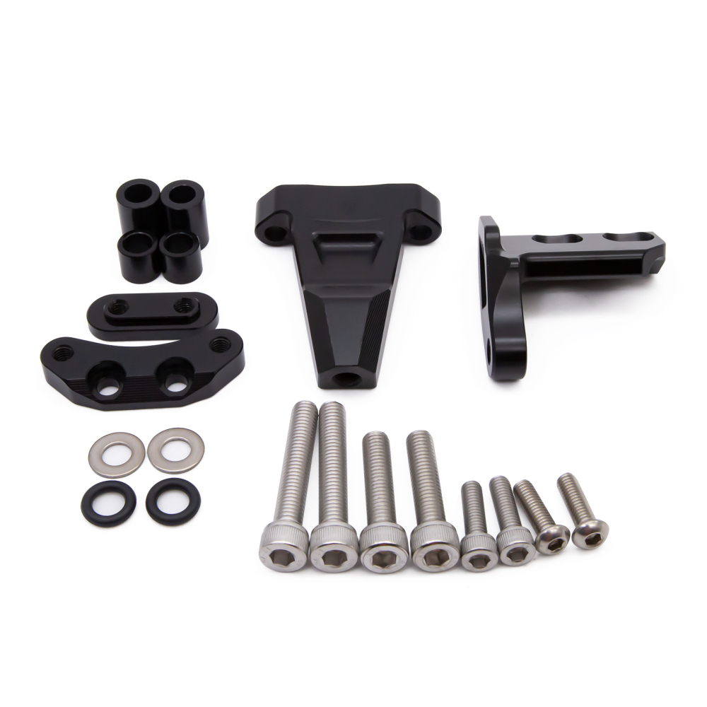 CNC MOTORCYCLE ALU T6061 STEERING DAMPER BRACKET MOUNT KITS FOR CFMOTO CF Moto 450SR CF450SR 2022 2023 2024
