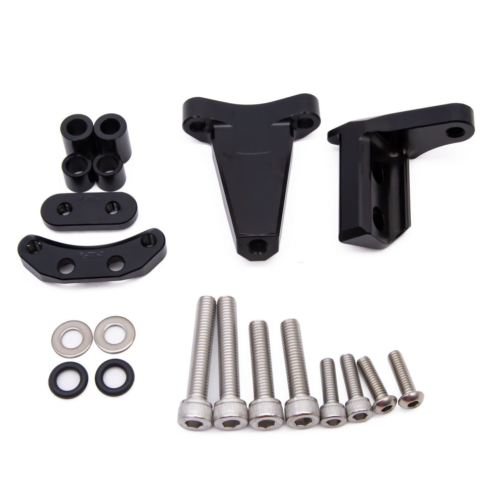 CNC MOTORCYCLE ALU T6061 STEERING DAMPER BRACKET MOUNT KITS FOR CFMOTO CF Moto 450SR CF450SR 2022 2023 2024