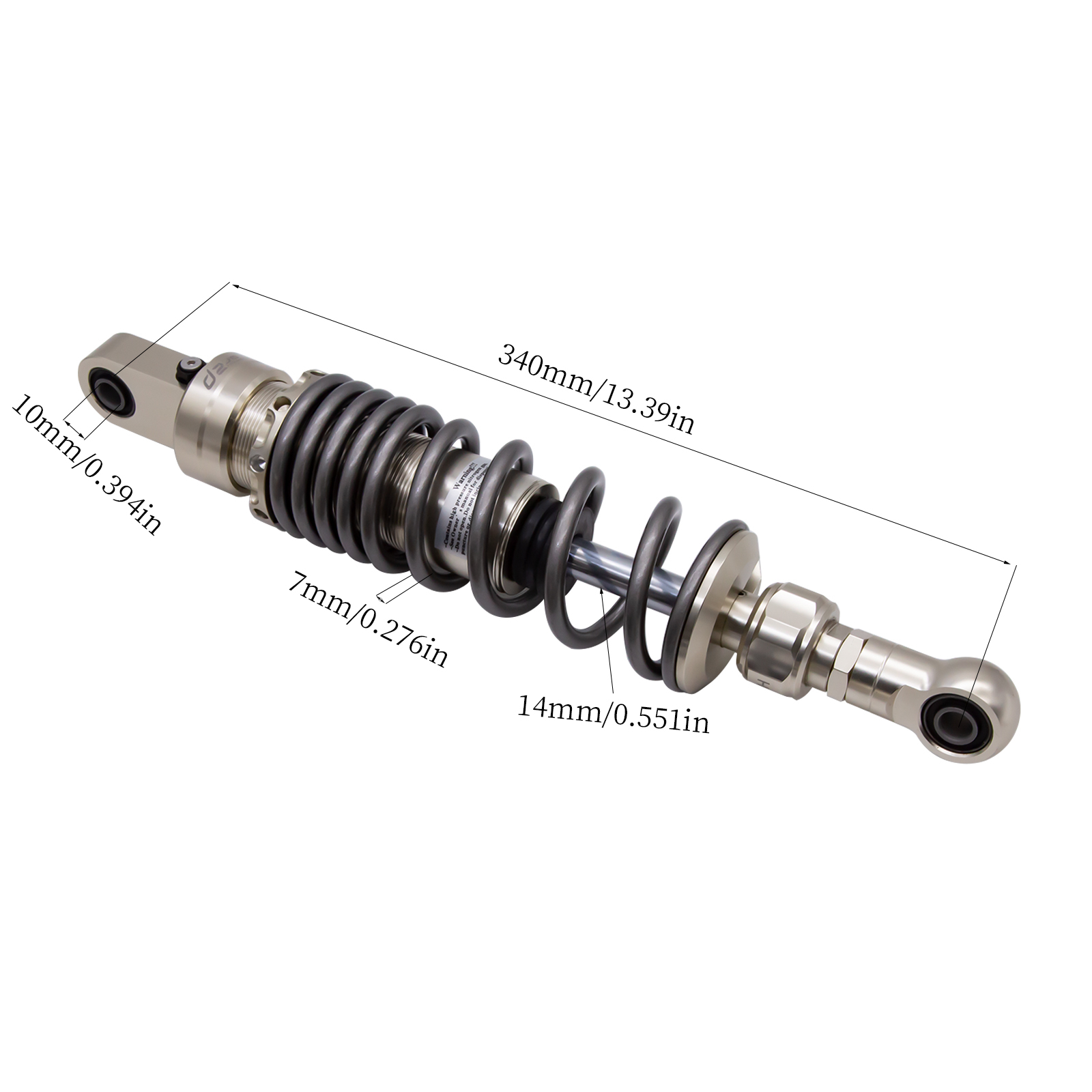 340MM MOTORCYCLE SHOCK ABSORBER FOR Honda DAX125 2021-2025