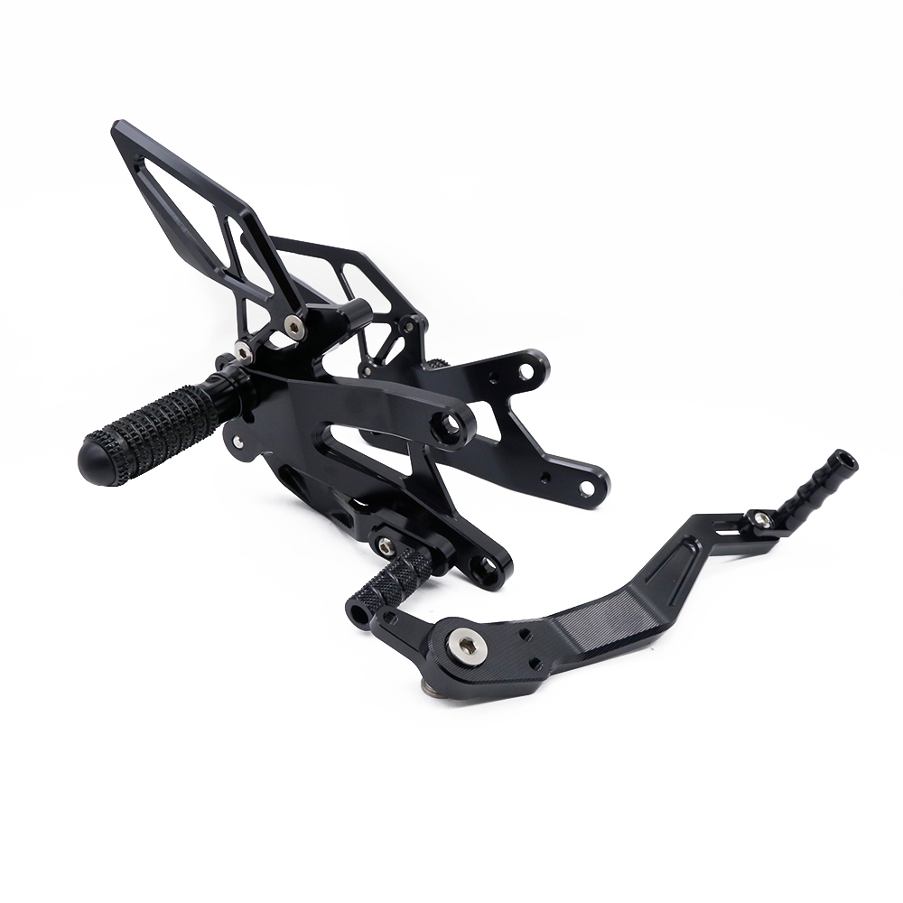 CNC BLACK MOTORCYCLE REAR SETS PEGS PEDAL FOOTREST FOR zontes 703RR