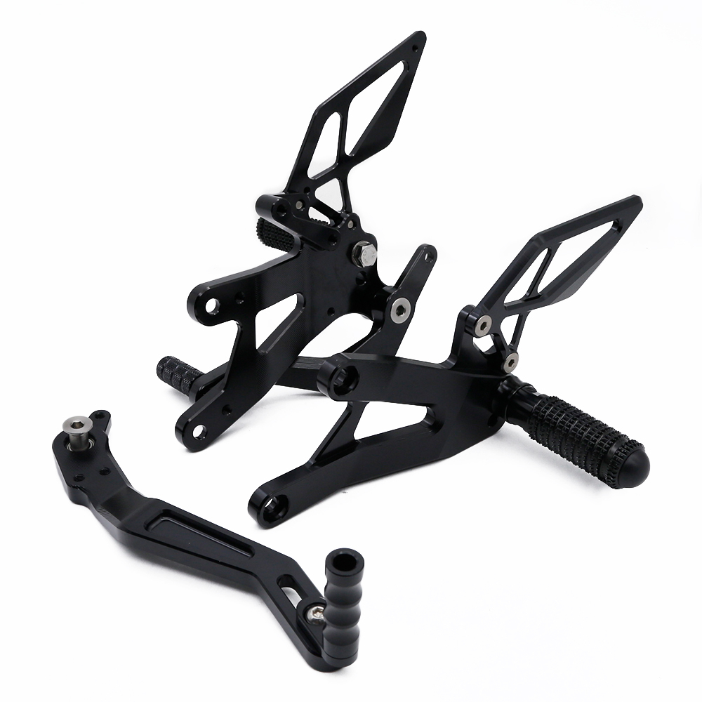CNC BLACK MOTORCYCLE REAR SETS PEGS PEDAL FOOTREST FOR zontes 703RR