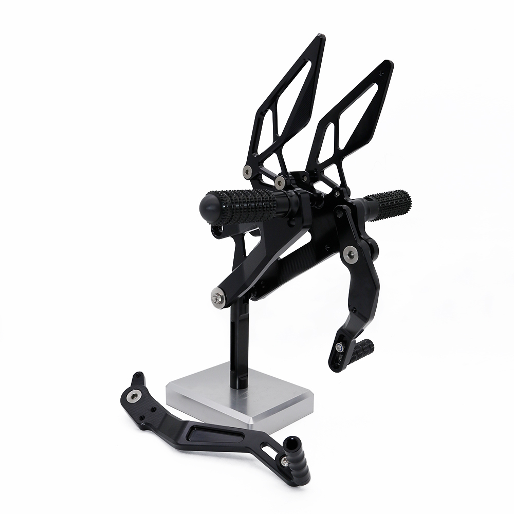 CNC BLACK MOTORCYCLE REAR SETS PEGS PEDAL FOOTREST FOR zontes 703RR