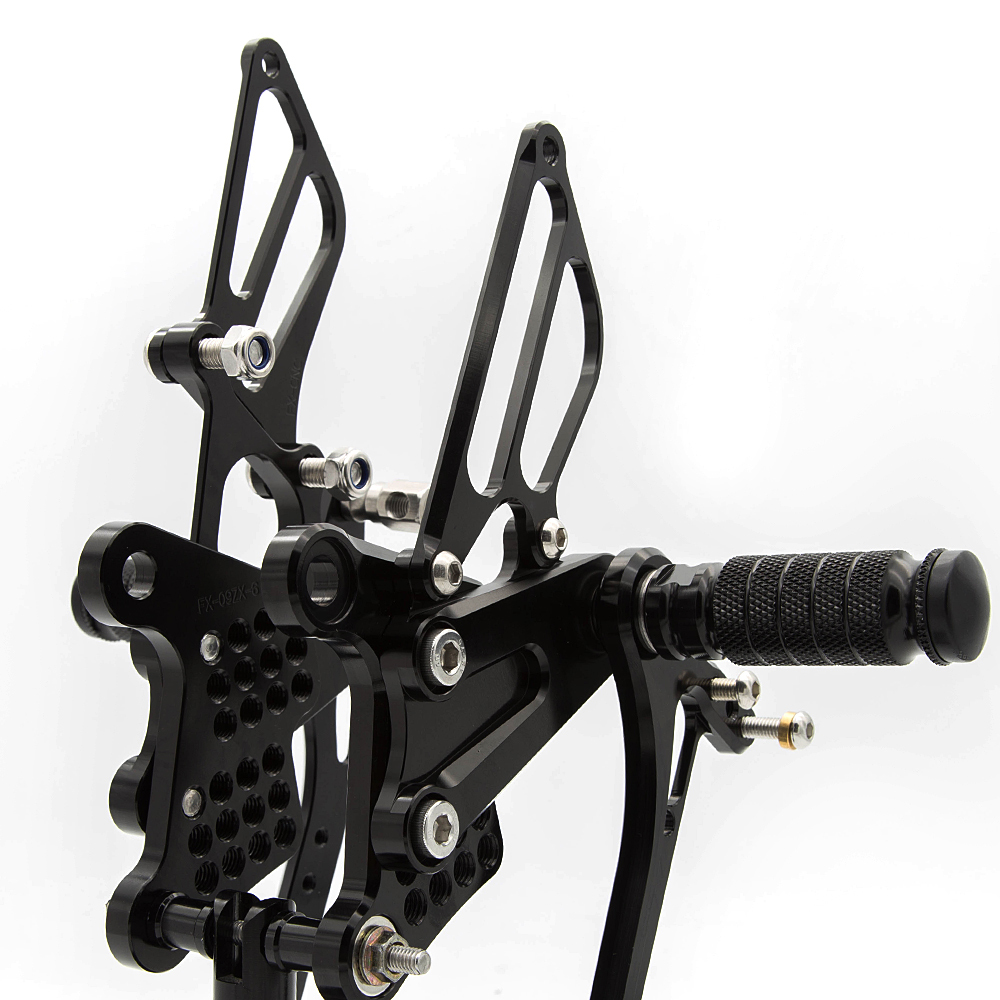 Adjustable Rearset Footpegs  For Ninja ZX6R ZX636 ZX-6R 636 2009-2020