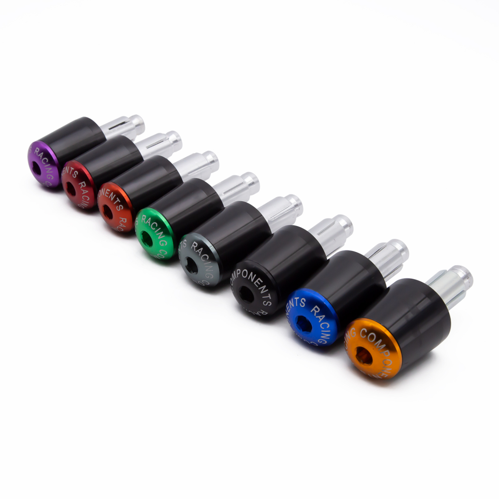 7/8 inch 22mm Handlebar End CNC Motorcycles Steering Counterweight Fists Hand Grips Bar Ends Slider