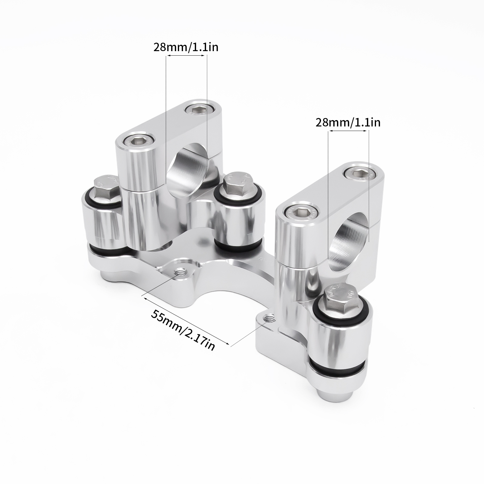 CNC MOTORCYCLE STEEING Handlebar Riser CLAMPS FOR KOVEMOTO 800X 2023 2024