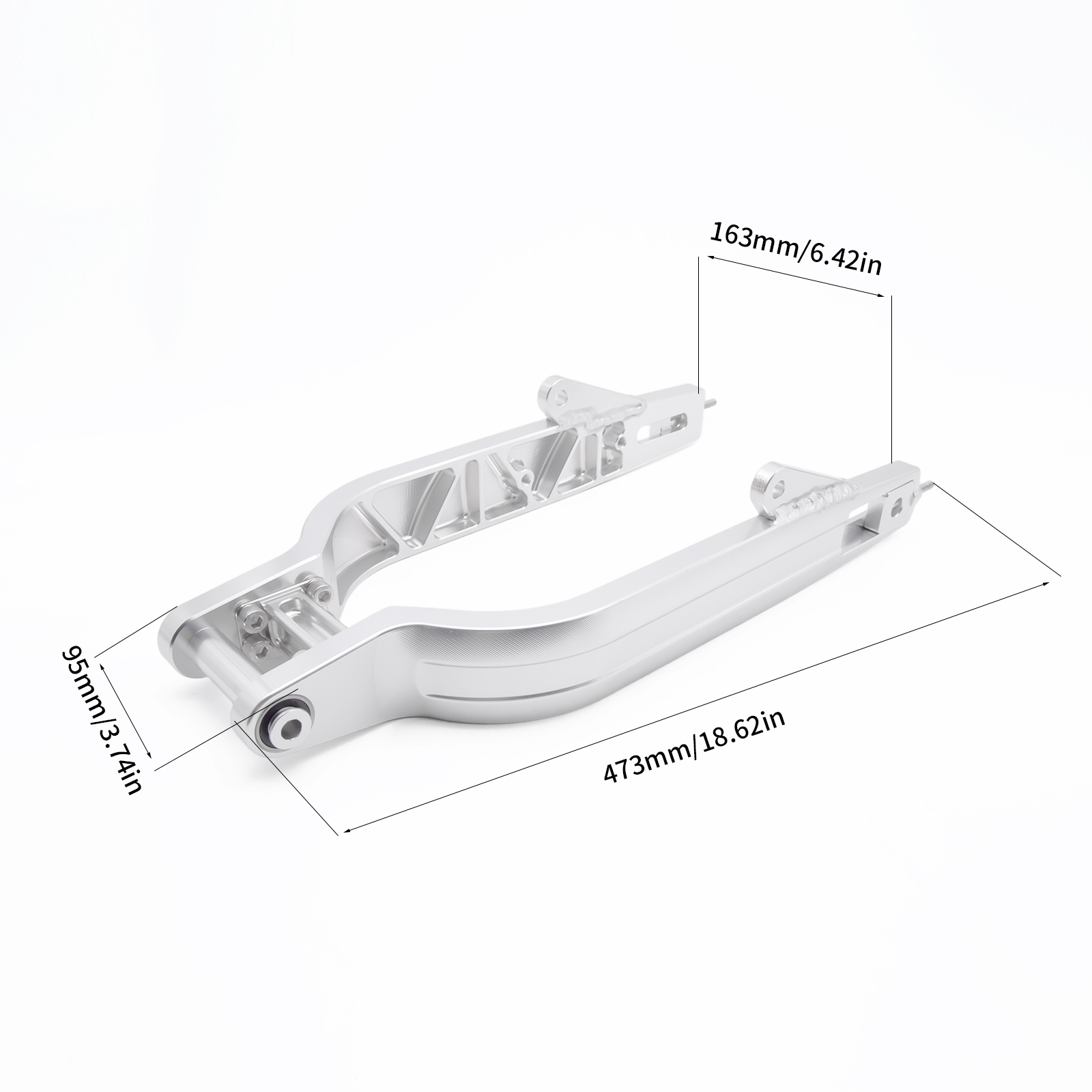 Longer Silver Motorcycle CNC Rear Swing Arm for Honda CT70 DAX70