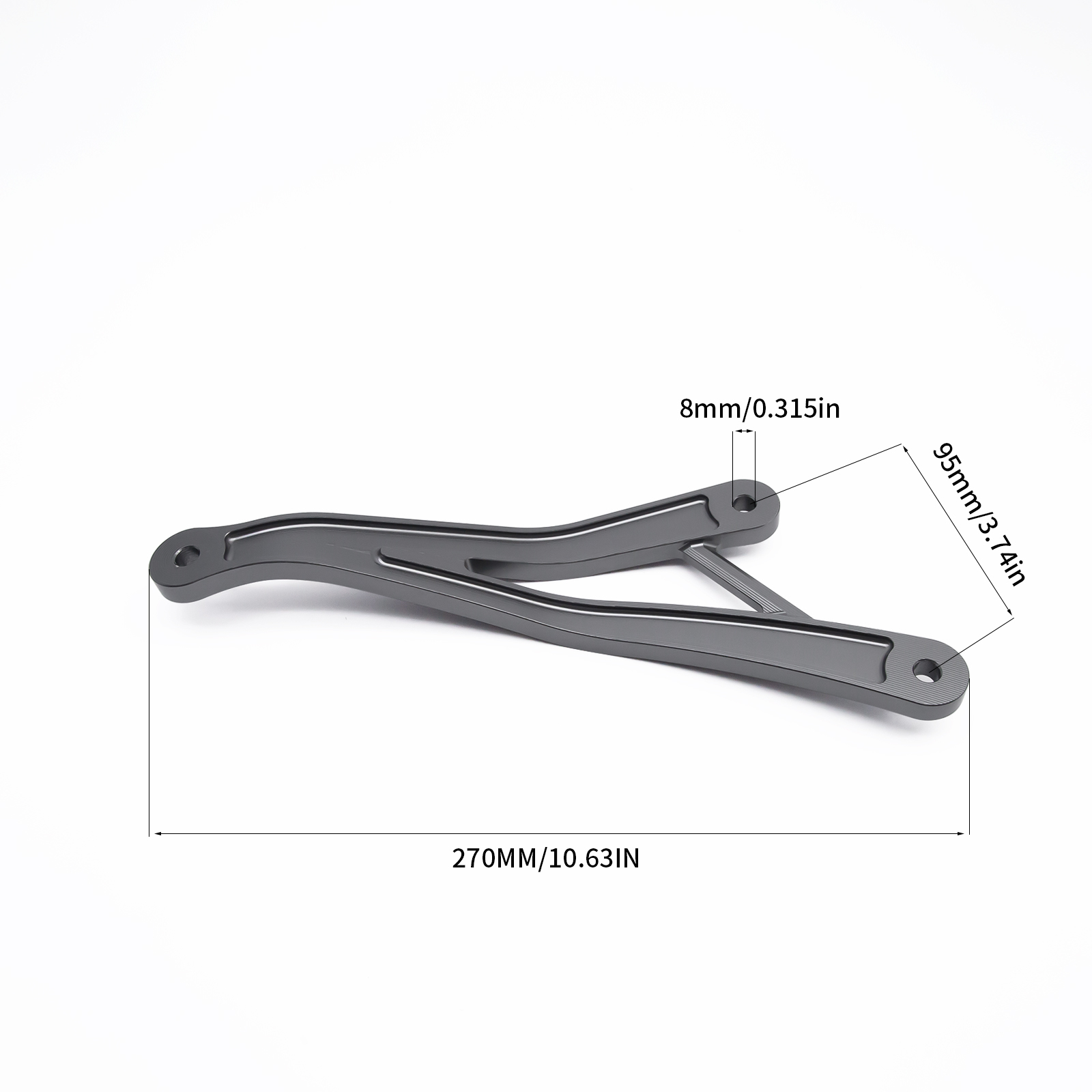 CNC Motorcycle Muffler Exhaust Clamp Mount Holder for Kawasaki ZX4R ZX4RR 2023-2025