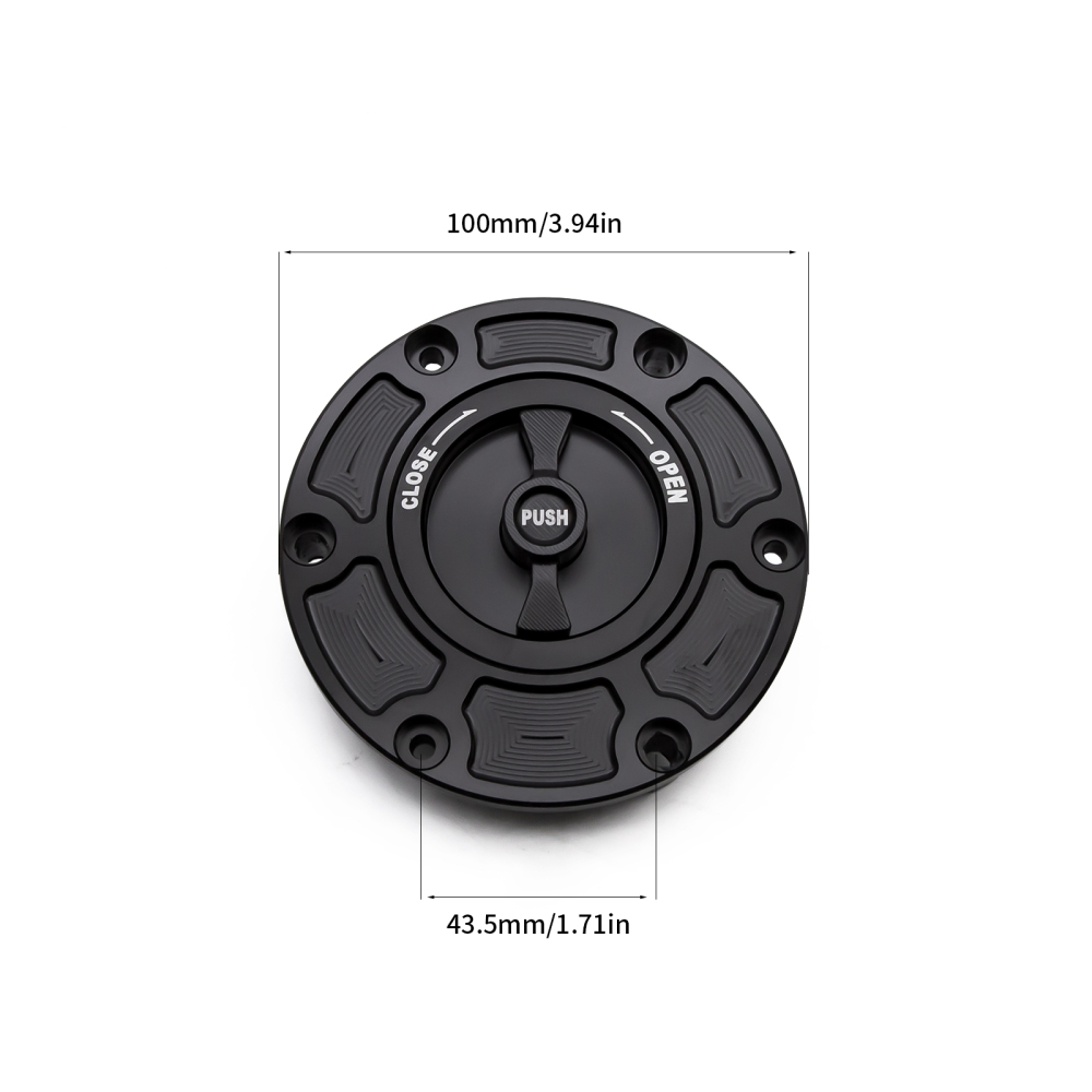 CNC Aluminum Motorcycle Oil Fuel Tank Gas Cap Cover Keyless For Benda Motor Rock 300 Benda Motor LFC700