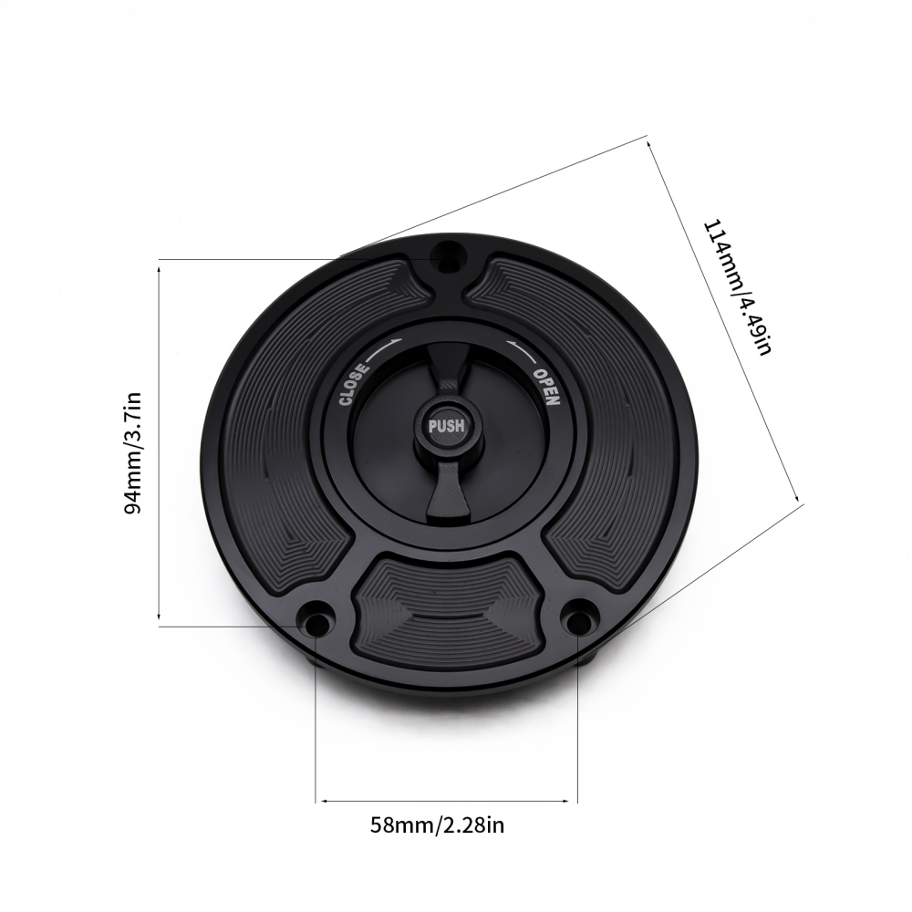 Motorcycle Keyless CNC Aluminum Oil Fuel Tank Gas Cap Cover For Honda CBR 600 F4I 2000+ VFR1200F 2008+ VFR 400 750 800 1990+