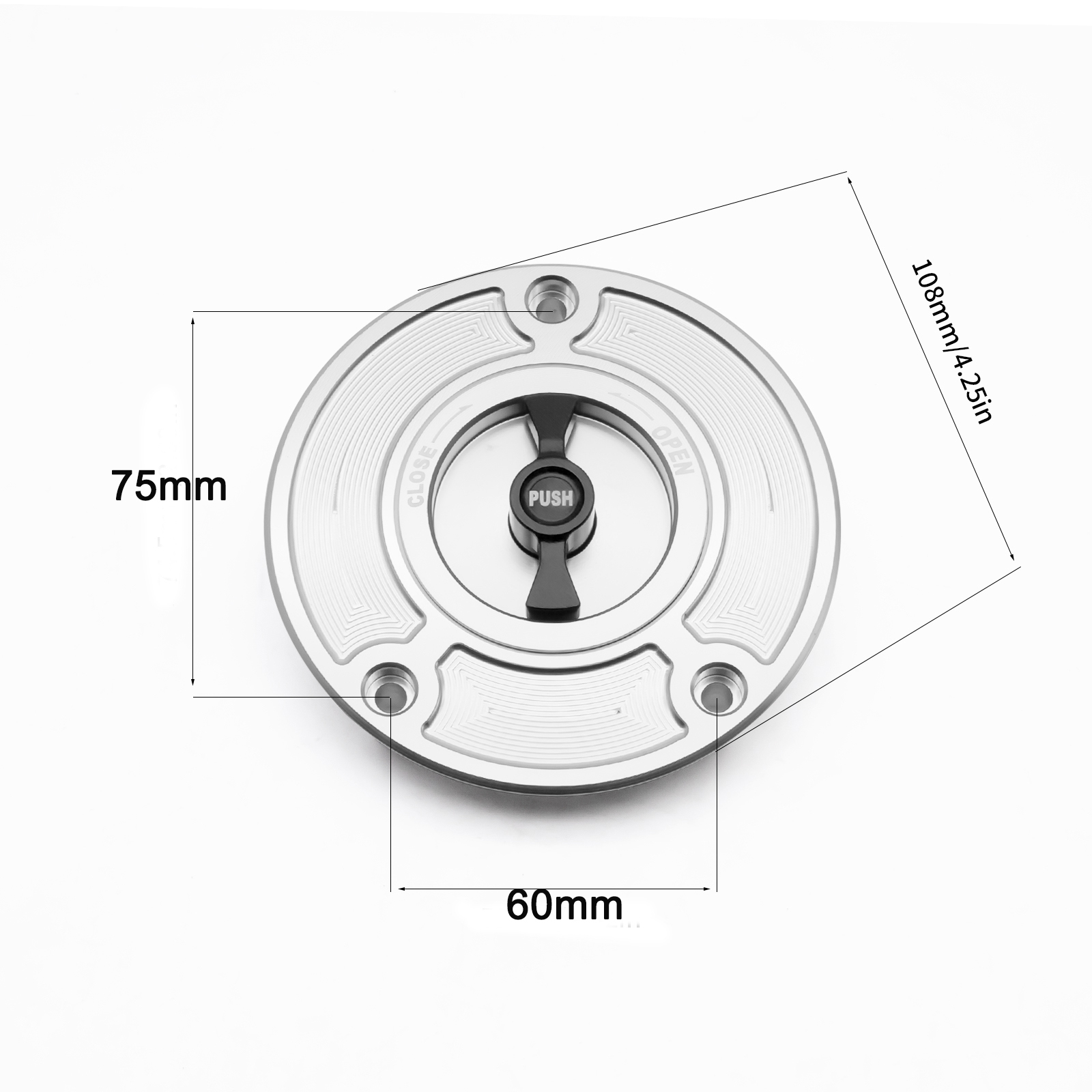 For Suzuki 2008-201 GSXR 1300/Hayabusa 2004-2013 GSXR 600 2004-2013 GSXR 750 2003-2013 GSXR 1000 2003-2013 SV650/SV650S 2003-2013 SV1000/SV1000 CNC Motorcycle Gas Cap