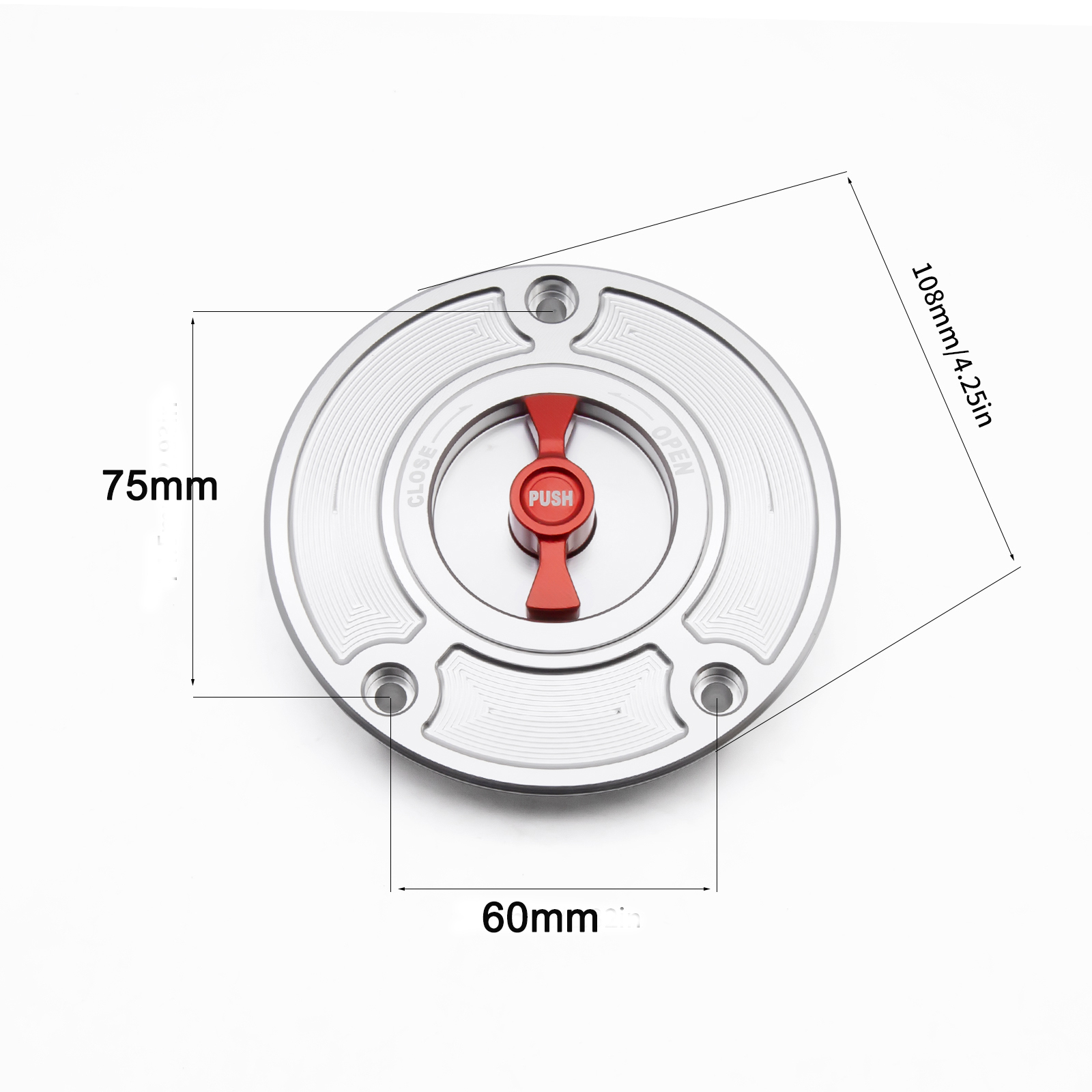 For Suzuki 2008-201 GSXR 1300/Hayabusa 2004-2013 GSXR 600 2004-2013 GSXR 750 2003-2013 GSXR 1000 2003-2013 SV650/SV650S 2003-2013 SV1000/SV1000 CNC Motorcycle Gas Cap