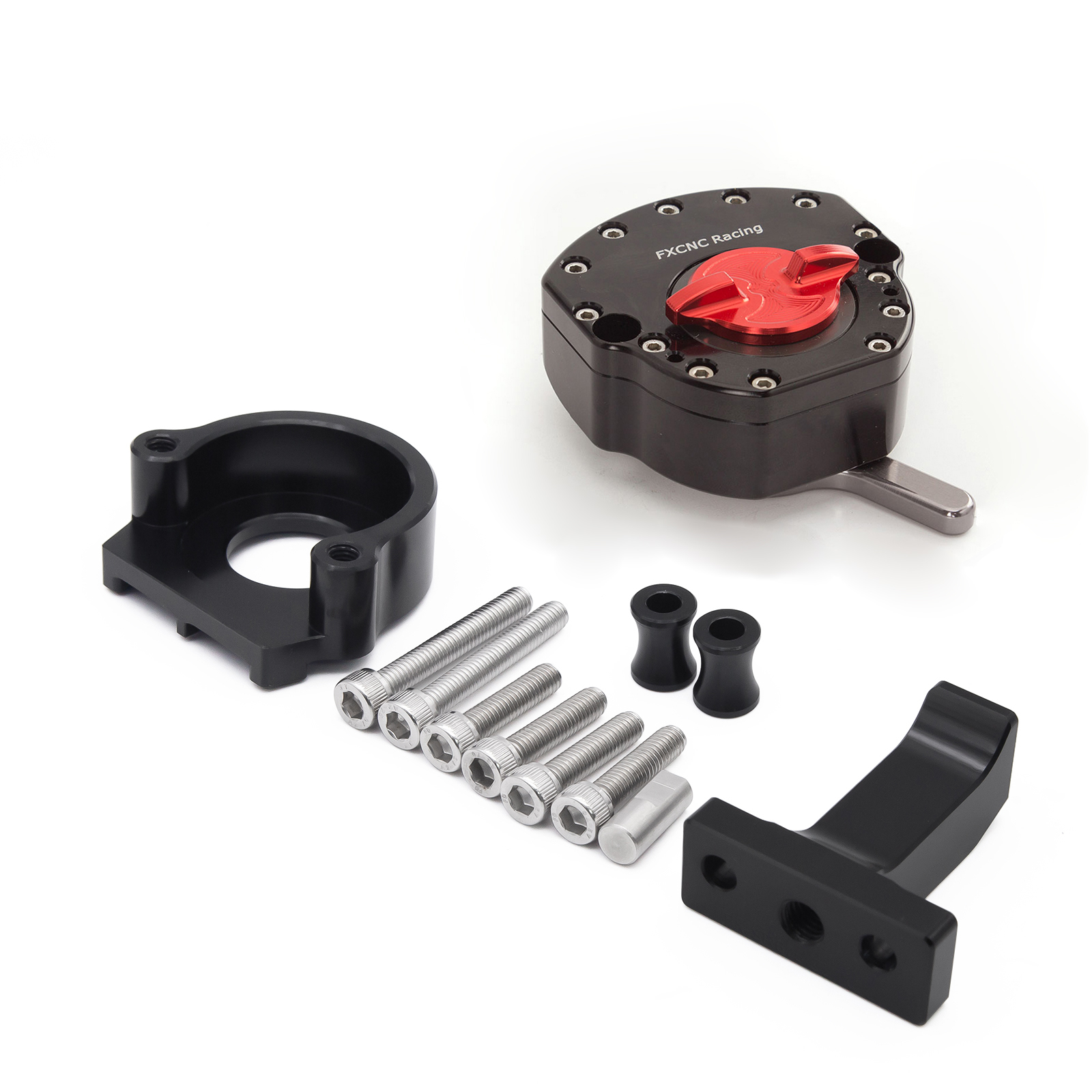CNC Aluminum Steering Damper & Bracket Mouting Kit For CFMOTO 675SR 675SR-R
