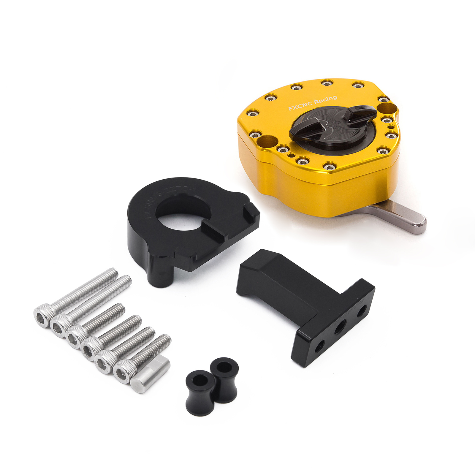 CNC Aluminum Steering Damper & Bracket Mouting Kit For CFMOTO 675SR 675SR-R