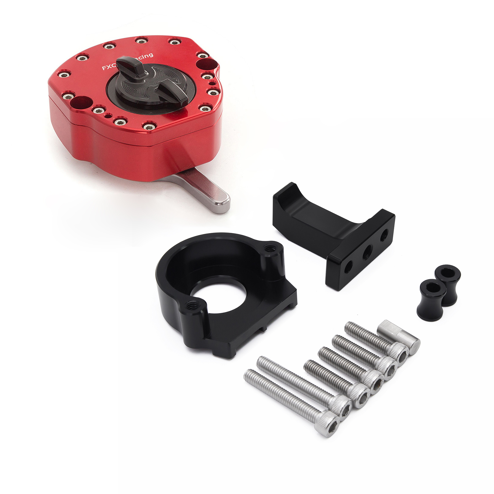 CNC Aluminum Steering Damper & Bracket Mouting Kit For CFMOTO 675SR 675SR-R
