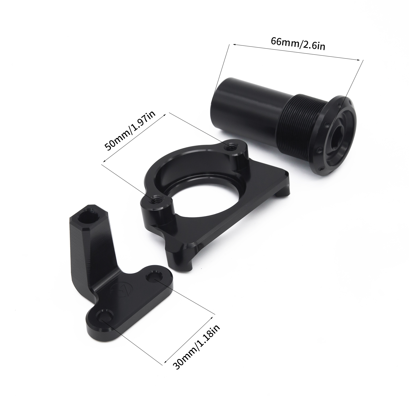 CNC Aluminum Steering Damper & Bracket Mouting Kit For QJMOTOR 600RS